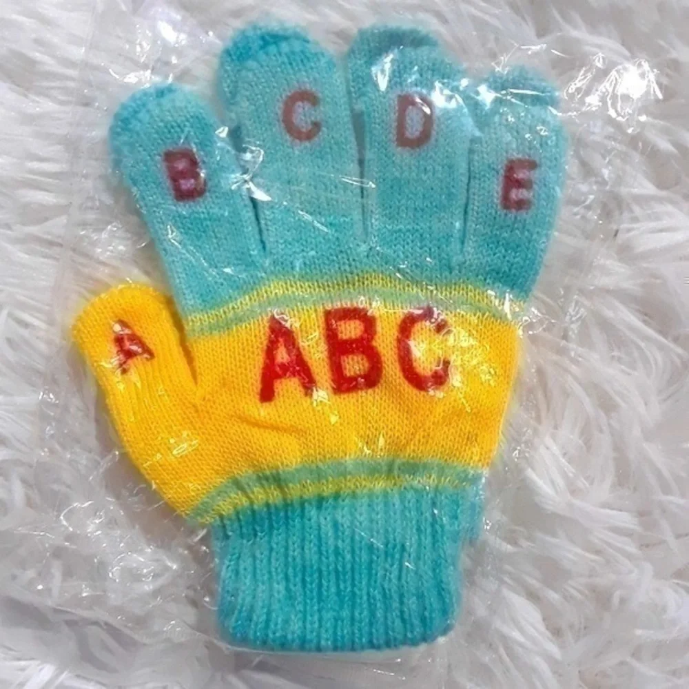 🛍Kids ABC'S Stretchy Gloves- Size OS